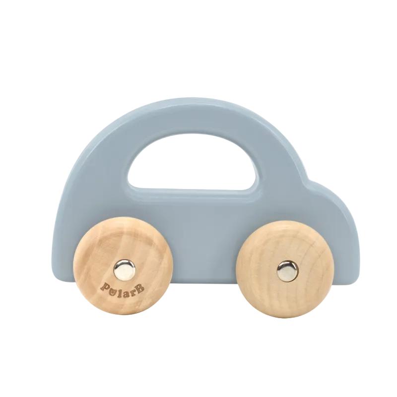 Vintage Inspired Wooden Car, Blue Learning SPACE
