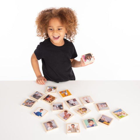 My Emotions Wooden Tiles - Pk18, Learning SPACE
