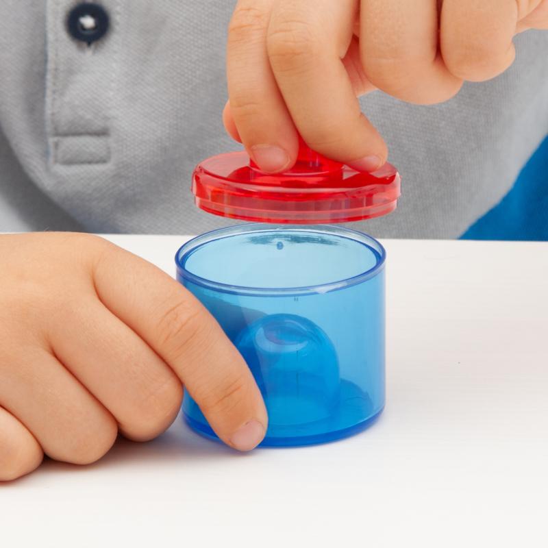 Translucent Colour Stackable Pot Set - Pk18, Learning SPACE