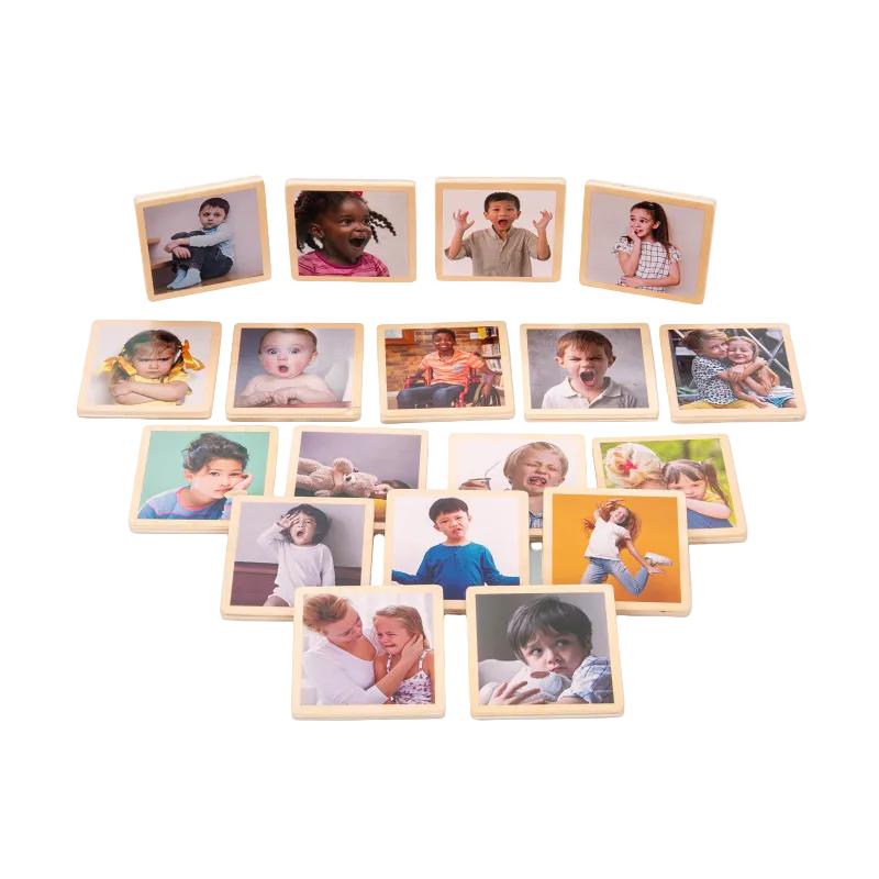 My Emotions Wooden Tiles - Pk18, Learning SPACE