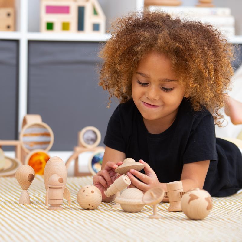 Wooden Space Adventure Set - Pk10, Learning SPACE