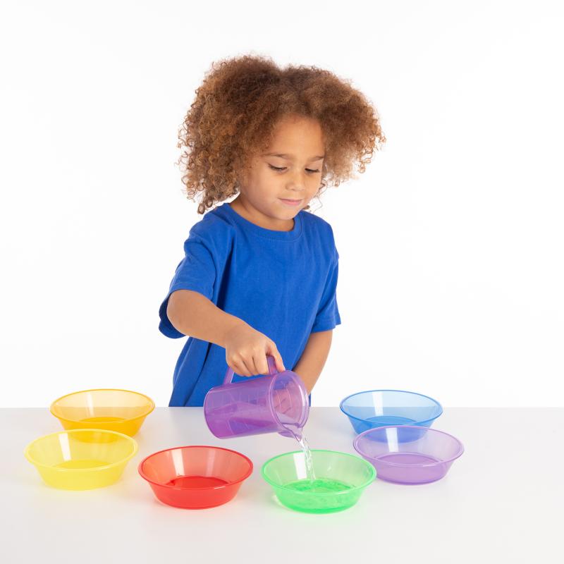Translucent Colour Sorting Bowls - Pk6, Learning SPACE
