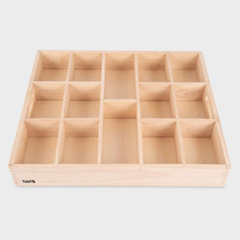 Wooden Sorting Tray - 14 Way, Learning SPACE