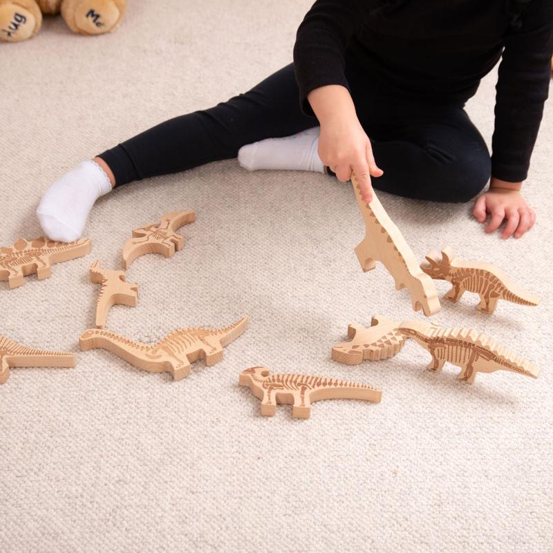 Dinosaur Wooden Blocks, Learning SPACE