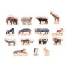 Wooden Wild Animal Blocks - Pk15, Learning SPACE