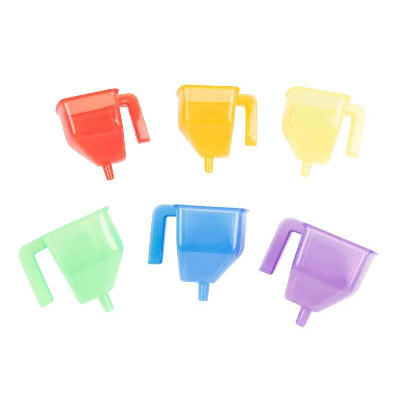 Translucent Colour Funnel Set - Pk6, Pool, Water & Sand Toys Learning SPACE