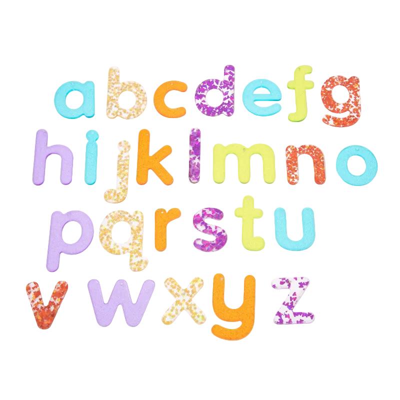 Rainbow Glitter Letters - Pk26, Activity Toys Learning SPACE