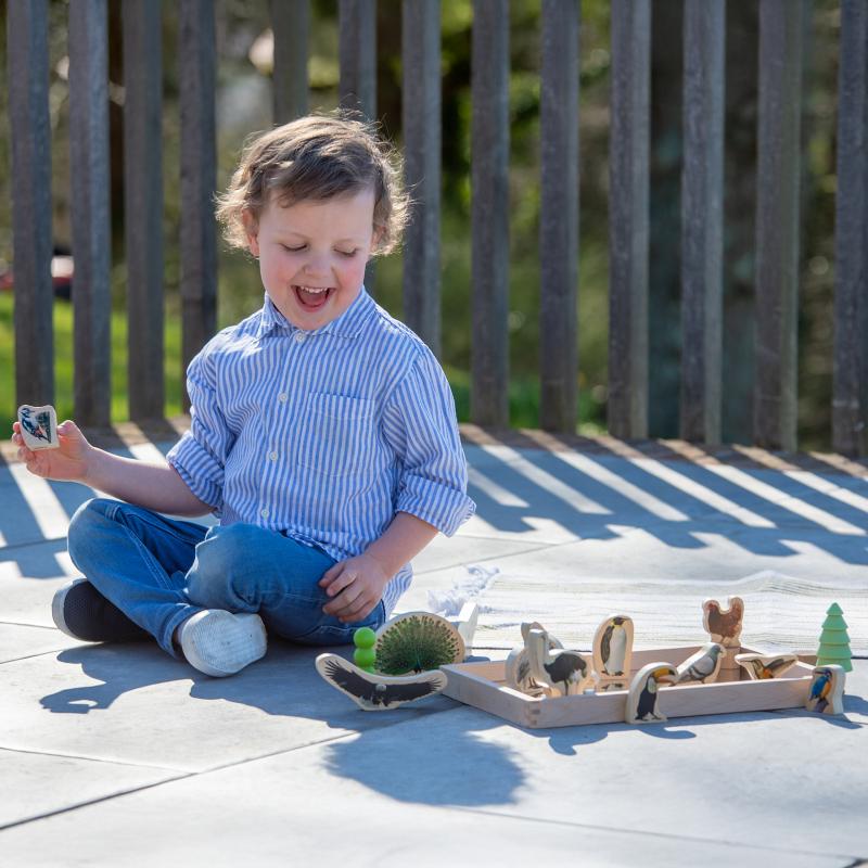Wooden Bird Blocks Pk15, Learning SPACE