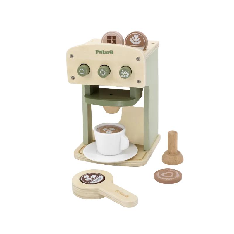 Coffee Machine Set Wooden Toy, Learning SPACE