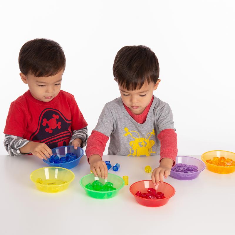 Translucent Colour Sorting Bowls - Pk6, Learning SPACE