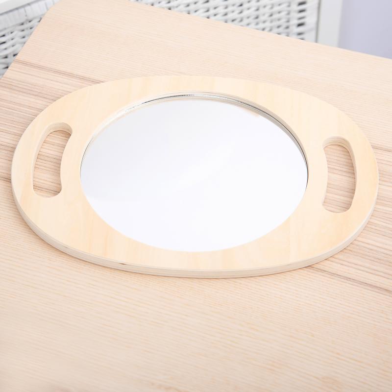 Hand Held Wooden Mirror, Learning SPACE
