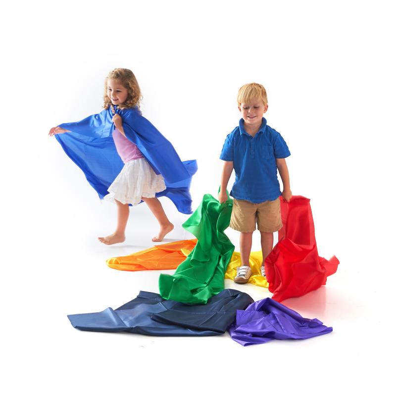 Rainbow Habutae Fabric, Learning SPACE