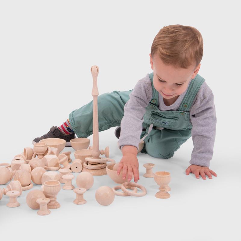 Natural Wooden Ring Stand, Learning SPACE