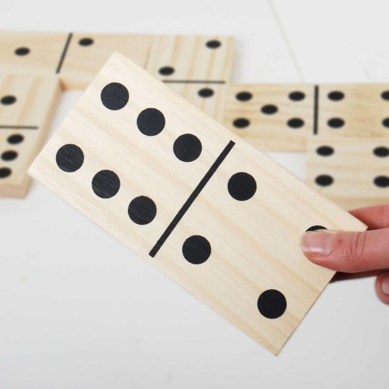 Wooden Dominoes - Pk28, Learning SPACE