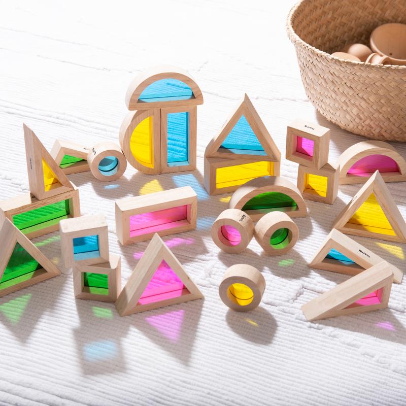 Rainbow Block Set - Pk24, Learning SPACE