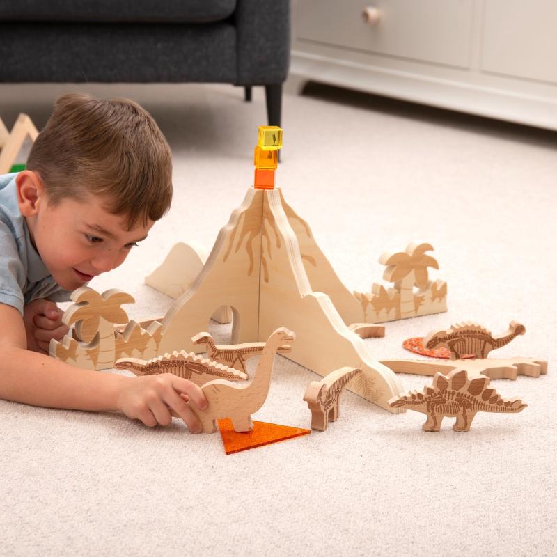Dinosaur Wooden Blocks, Learning SPACE