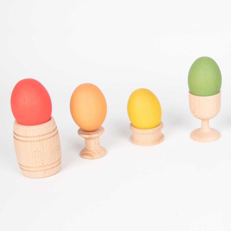 Rainbow Wooden Eggs, Learning SPACE