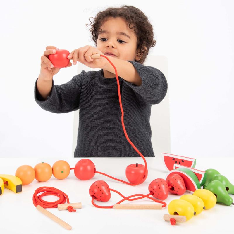 Wooden Lacing Fruits, Learning SPACE