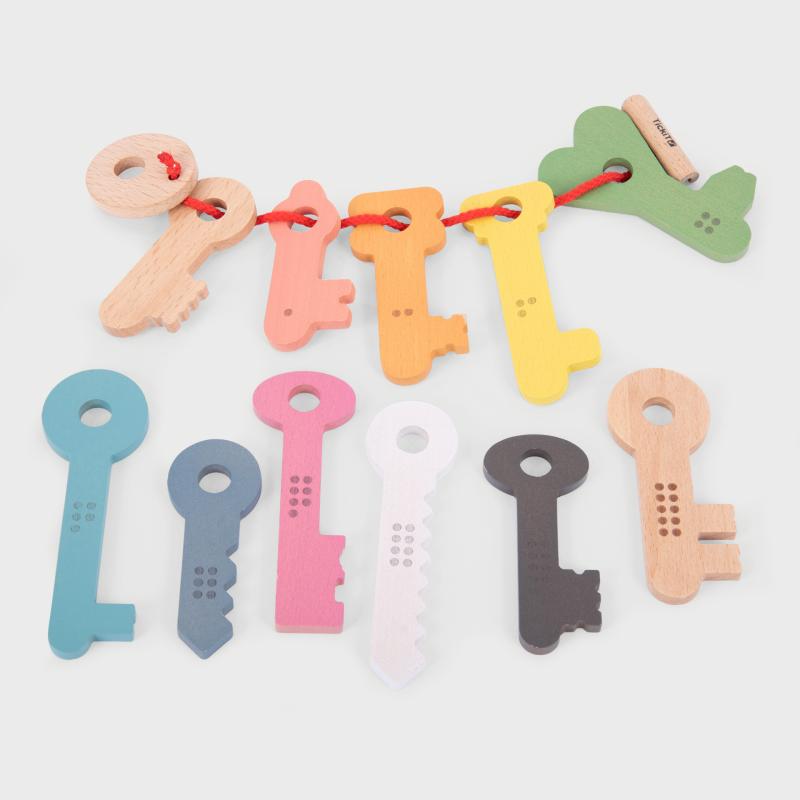 Rainbow Wooden Counting Keys, Learning SPACE