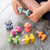 Rainbow Wooden Nuts & Bolts - Pk7, Learning SPACE