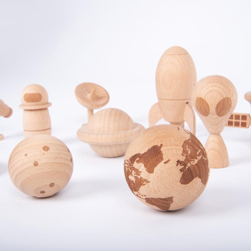 Wooden Space Adventure Set - Pk10, Learning SPACE