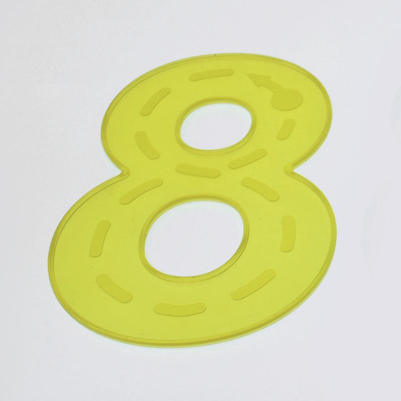 Silishapes® Trace Numbers Yellow - Pack of 10, Maths Toys Learning SPACE