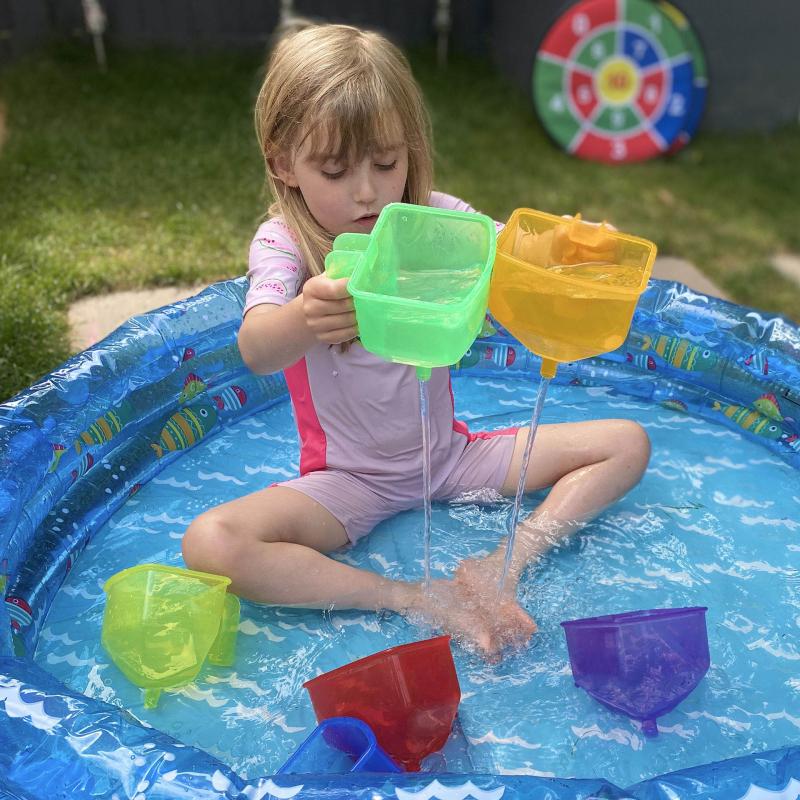 Translucent Colour Funnel Set - Pk6, Pool, Water & Sand Toys Learning SPACE