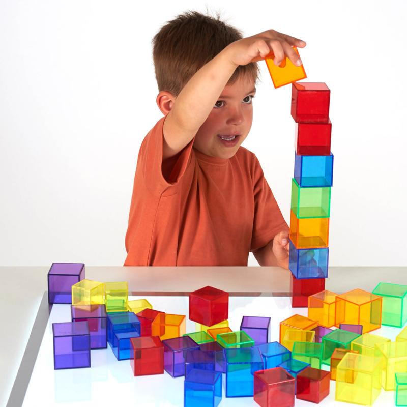 Translucent Cube Set - Pk54, Building Toys Learning SPACE