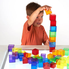 Translucent Cube Set - Pk54, Building Toys Learning SPACE