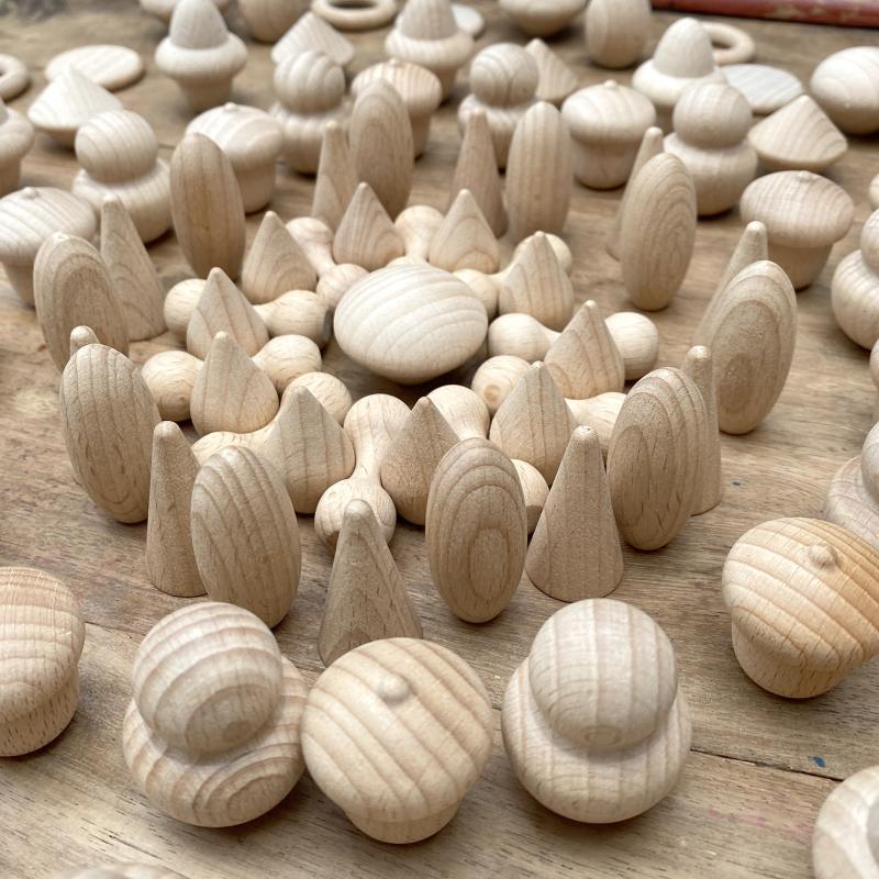 Wooden Treasures Natural Set - Pk120, Learning SPACE