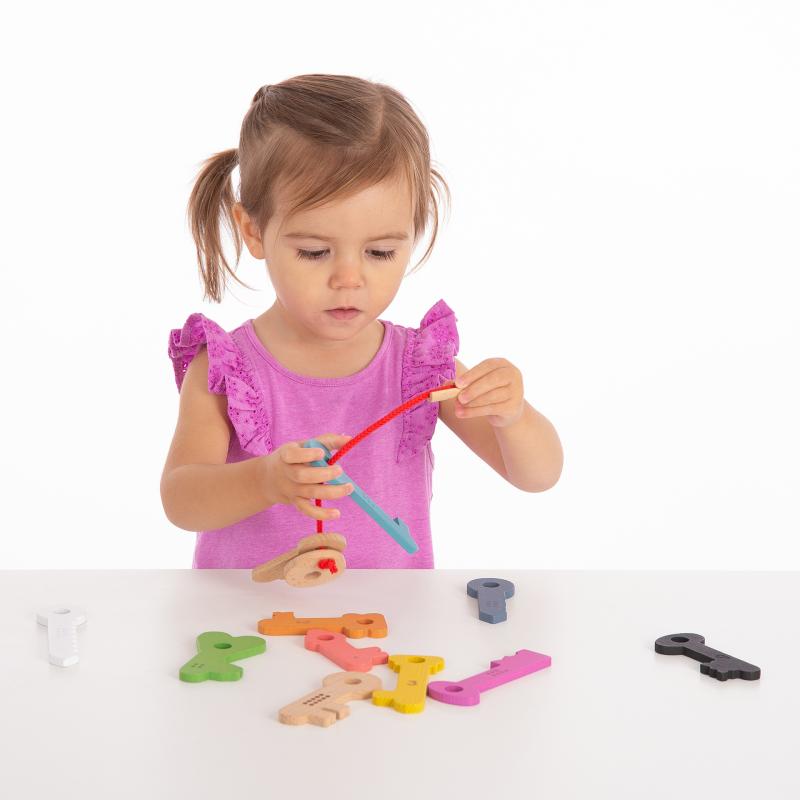 Rainbow Wooden Counting Keys, Learning SPACE