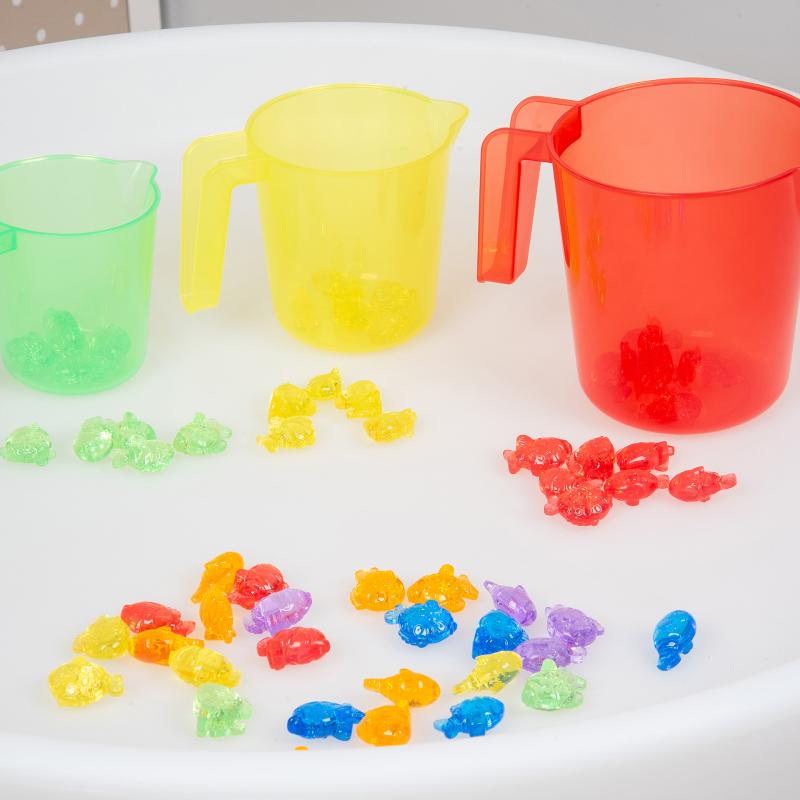 Translucent Colour Nesting Jugs - Pk3, Learning SPACE