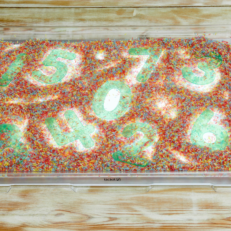 Silishapes® Dot Numbers Green - Pack of 10