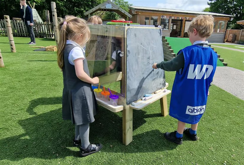 Group Art Easel - Outdoor 4‑Sided Creative Station, Learning SPACE