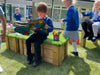 Moveable Artificial Grass-Topped Seat Package-Children's Wooden Seating,Modular Seating,Outdoor Seating,Seating,Toddler Seating-Learning SPACE
