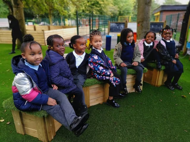 Moveable Artificial Grass-Topped Seat Package, Learning SPACE