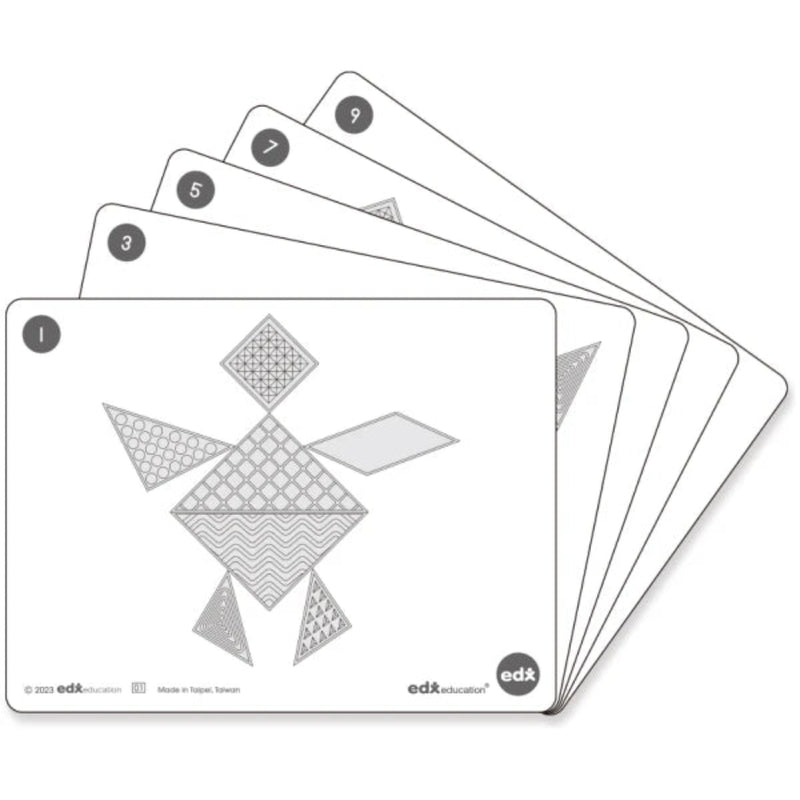 Green-n-Learn Sensory Tangram Classroom Set, Maths Toys Learning SPACE