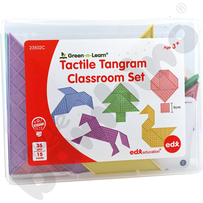 Green-n-Learn Sensory Tangram Classroom Set, Maths Toys Learning SPACE