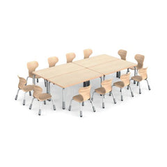 Height Adjustable Rectangle Table, Learning SPACE