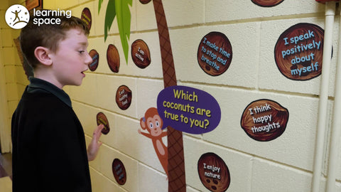 Mindfulness Sensory Path (Walls)-Additional Need, Calmer Classrooms, Classroom Displays, Helps With, Mindfulness, Movement Breaks, Playground Wall Art & Signs, PSHE, Sensory Paths, Social Emotional Learning, Stock-SPWELL-Learning SPACE