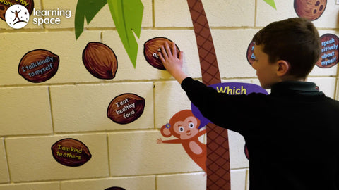 Mindfulness Sensory Path (Walls)-Additional Need, Calmer Classrooms, Classroom Displays, Helps With, Mindfulness, Movement Breaks, Playground Wall Art & Signs, PSHE, Sensory Paths, Social Emotional Learning, Stock-SPWELL-Learning SPACE