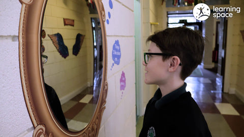 Mindfulness Sensory Path (Walls)-Additional Need, Calmer Classrooms, Classroom Displays, Helps With, Mindfulness, Movement Breaks, Playground Wall Art & Signs, PSHE, Sensory Paths, Social Emotional Learning, Stock-SPWELL-Learning SPACE