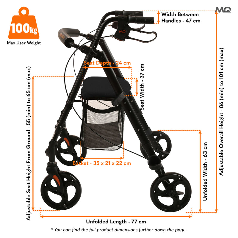 MobiQuip Aluminium Rollator